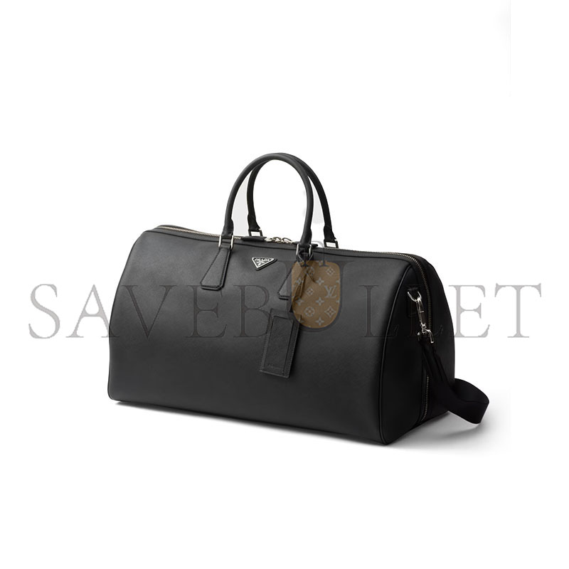 Pra*a saffiano leather travel bag 2vc018 (50*27.5*25cm)